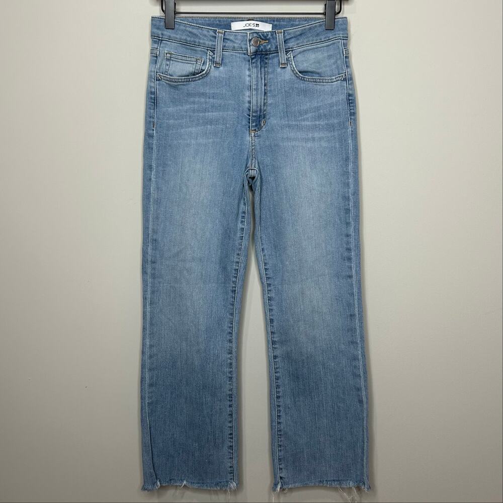 Joe's Jeans Straight Leg Jeans Size 25 Raw Frayed Hem Zip Fly Buenos Aires